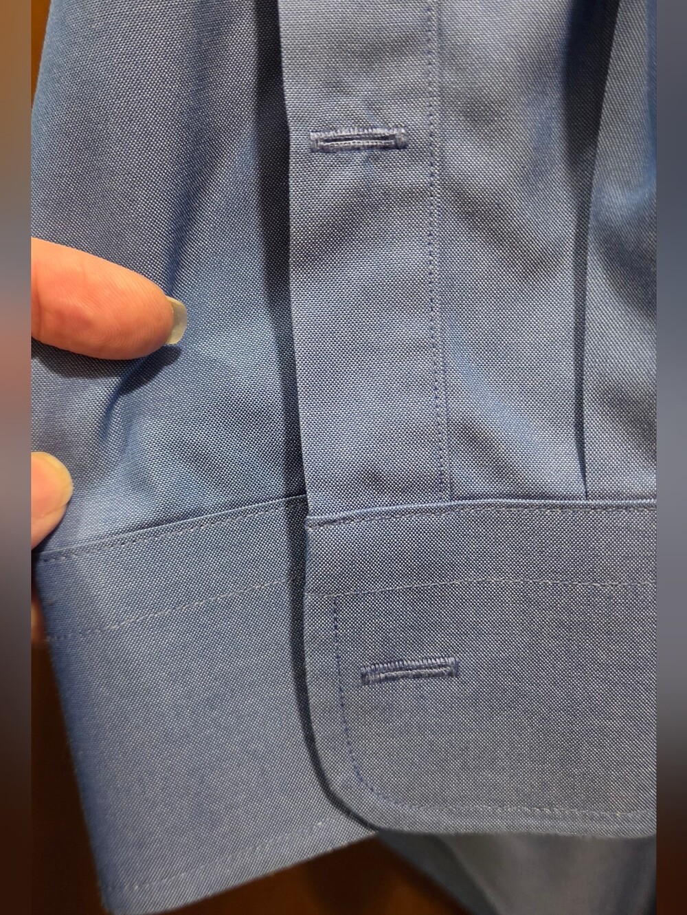 Nordstrom Blue Men's Dress Shirt SzXL - Picture 4 of 6